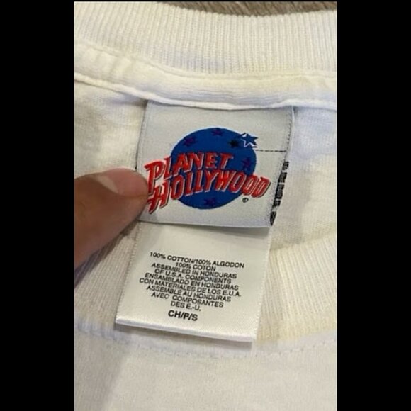 90s Planet Hollywood Vintage Shirt Small - Picture 4 of 5